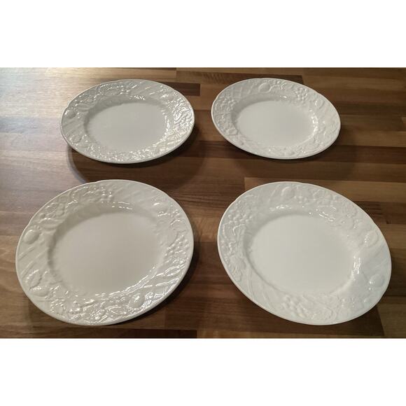 Mikasa English Countryside White Salad Plates 8.25” Set of 4 - Picture 6 of 9